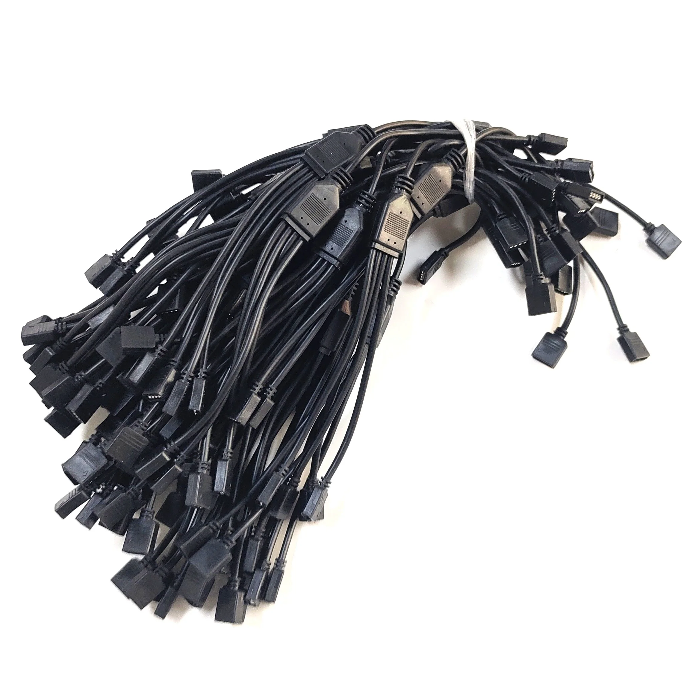 5v 3 pin 1 to 4 splitter argb psu extension cable female female male Argb adapter fan power wire extension cord