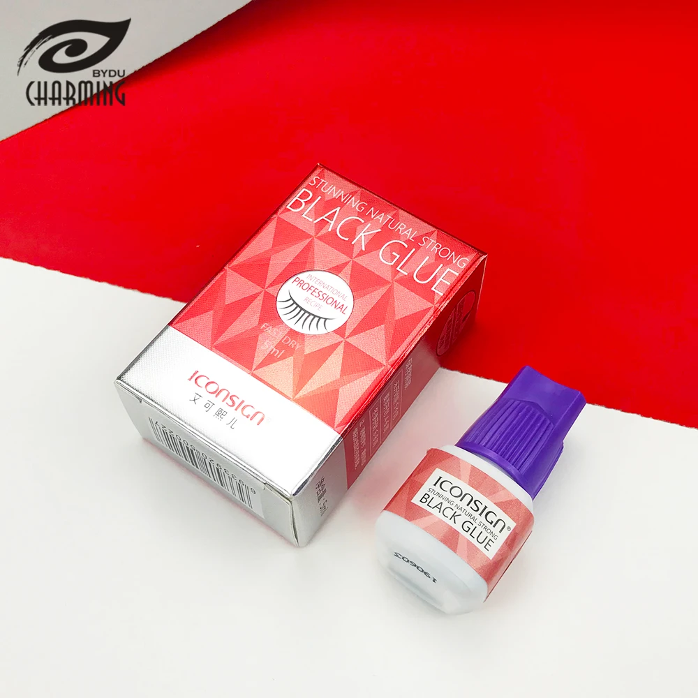 Iconsign 0.3 0.5 lash glue private label fast drying eyelash glue adhesive eyelash extension glue