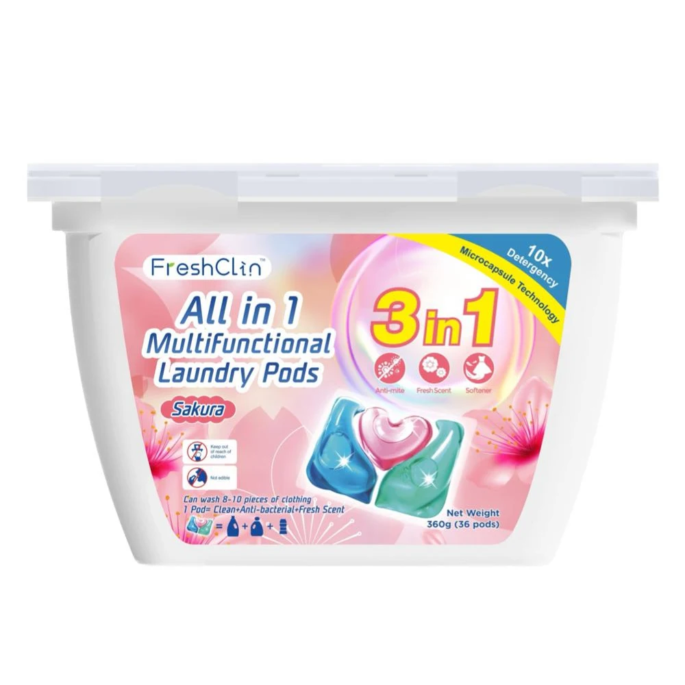 OEM 3in1 Clothes Washing Apparel Detergent Pods Liquid Laundry Soap Capsules