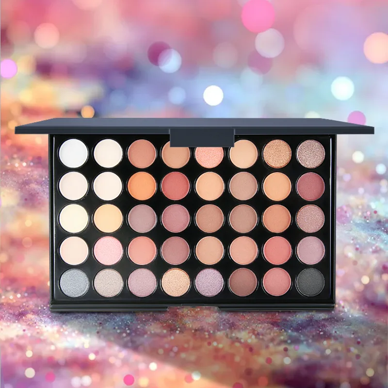 40 Colors Custom Eyeshadow Palette Nude Eyeshadow Palette Waterproof Matte Eye Shadow Palette
