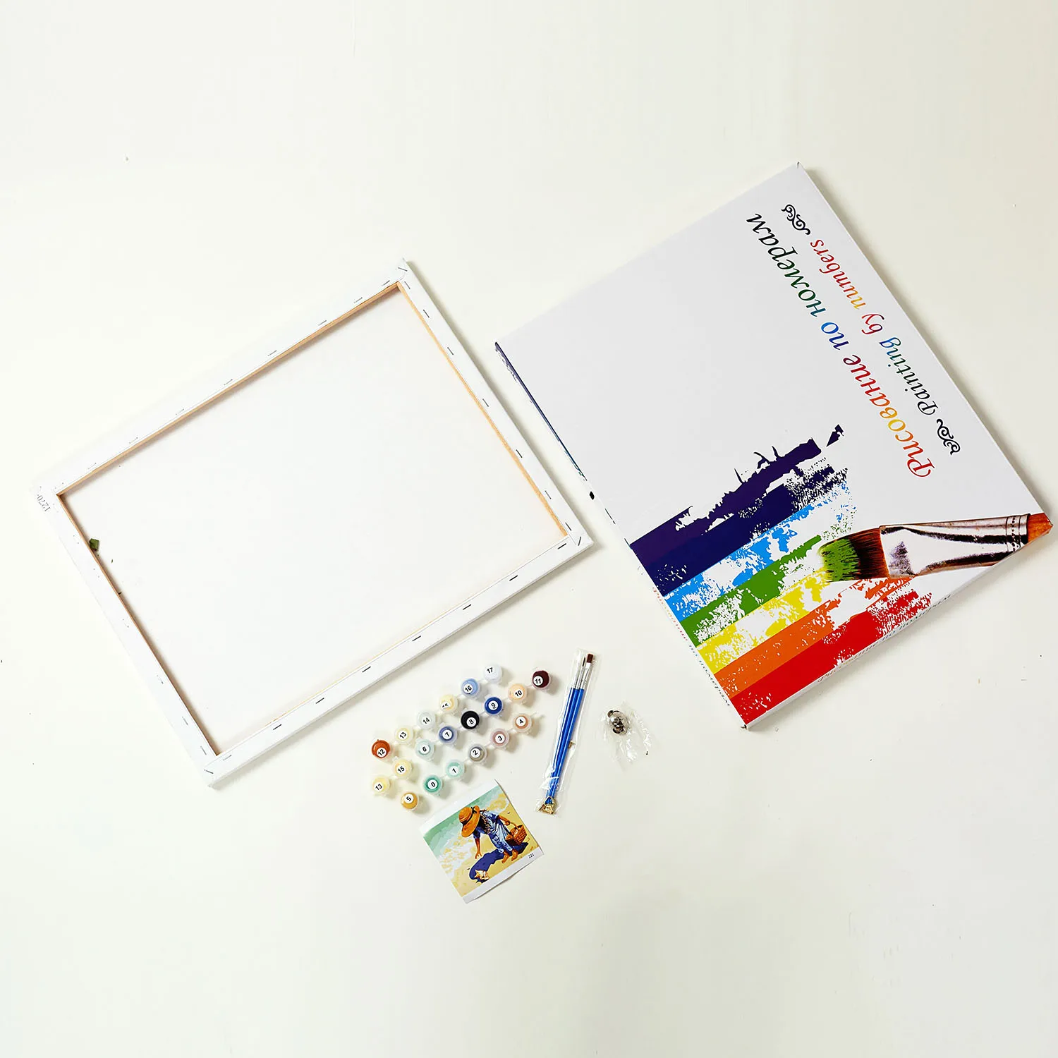 Wholesale factory Diy Paint By Numbers Kits Sets Beautiful Girl Oil Painting Kit