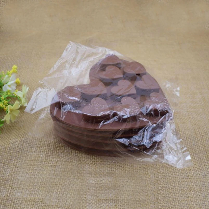 10 Cavity Dimpled Heart Shape Chocolate Mold Silicone Baking Mold For Making Chocolate Bomb Cake Jelly Pudding Dessert Candy