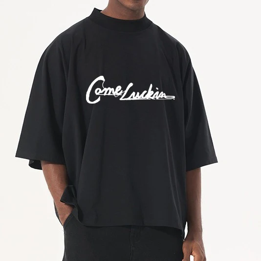 Custom Boxy Fit tee 300 gsm graphic heavyweight tshirts luxury blank heavy cotton custom streetwear oversized t-shirt men