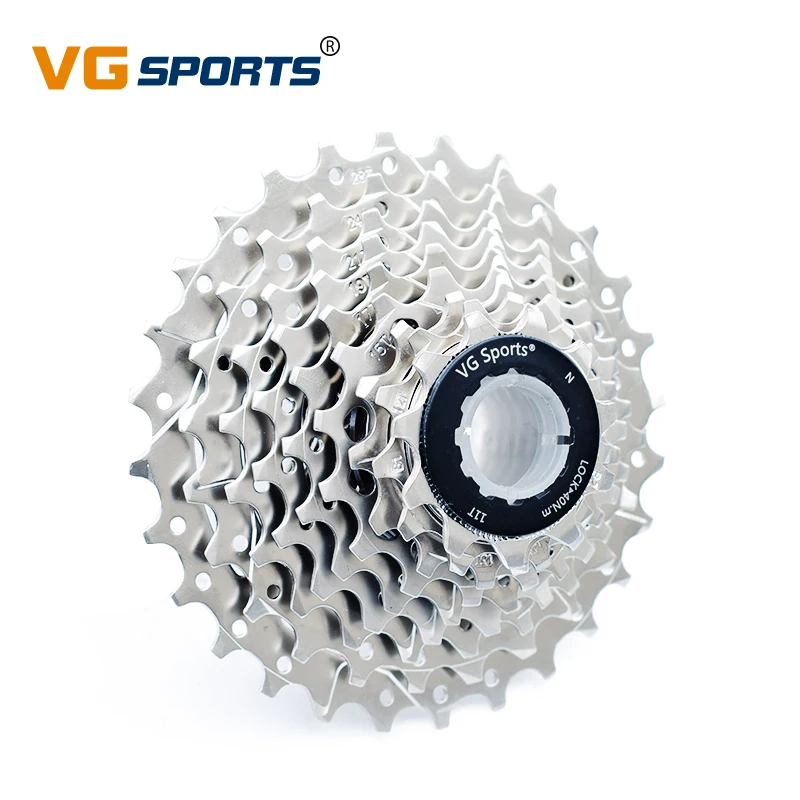  VG SPORTS 9 скоростей 11-28T Кассета для горного велосипеда свободное колесо звездочка серебристый велосипедный свободный