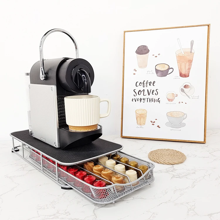 Кофейные капсулы ящик для хранения капсул Nespresso комод кофемашины экономия места положить 48