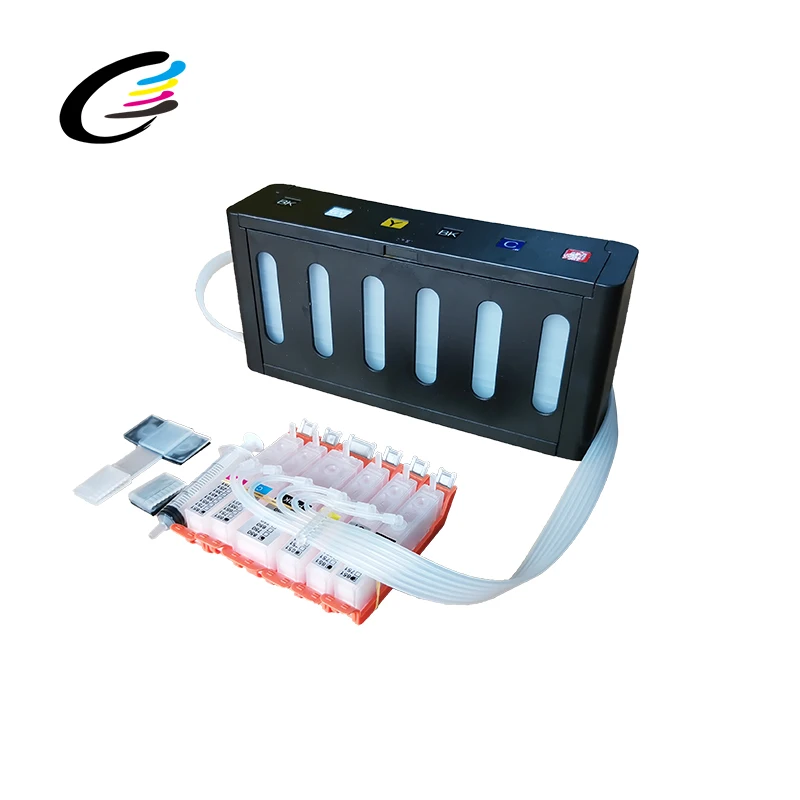  Система непрерывной подачи чернил Fcolor CISS 6 цветов для Canon PIXMA MG6380 MG7180