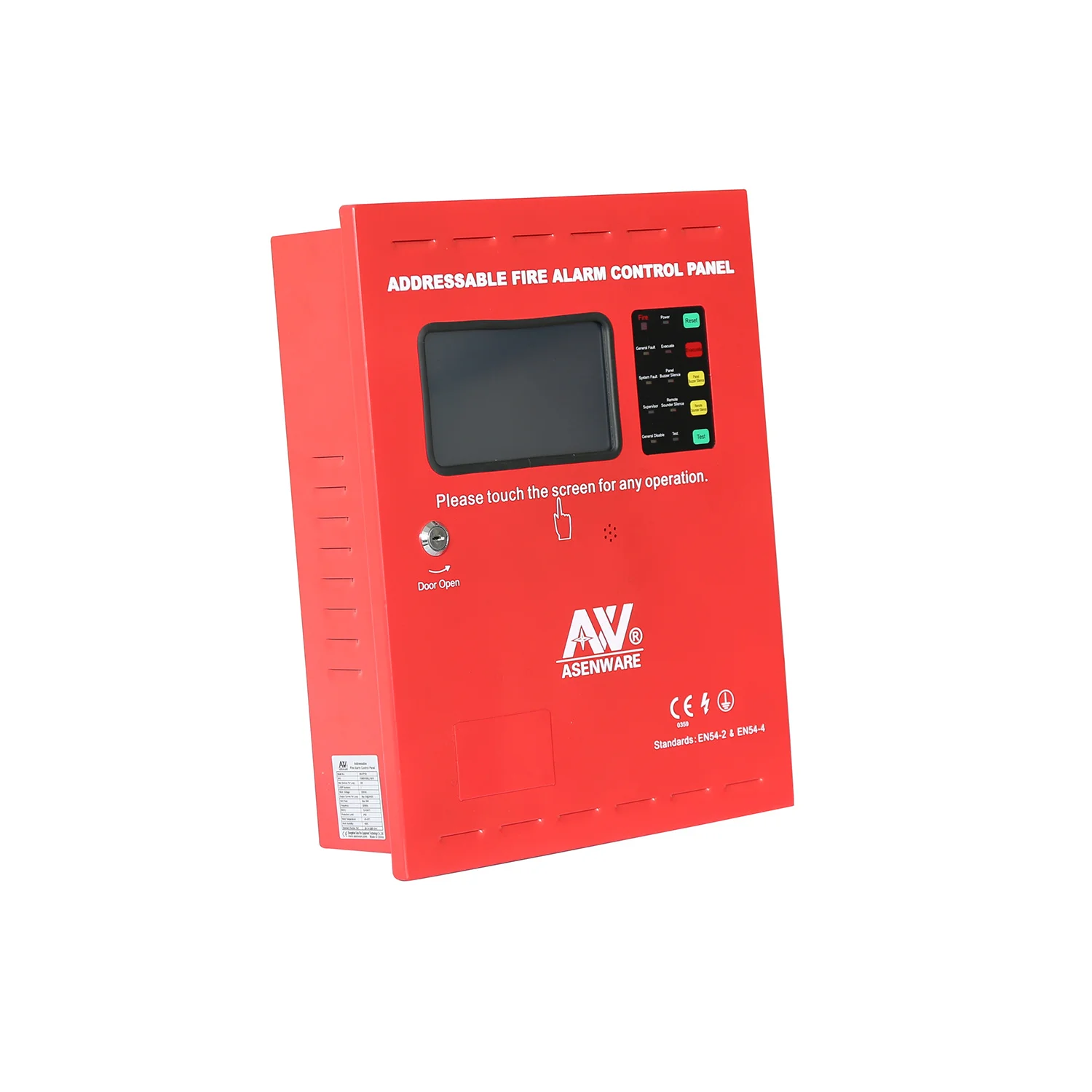 Fire control system panel addressable 3 loop