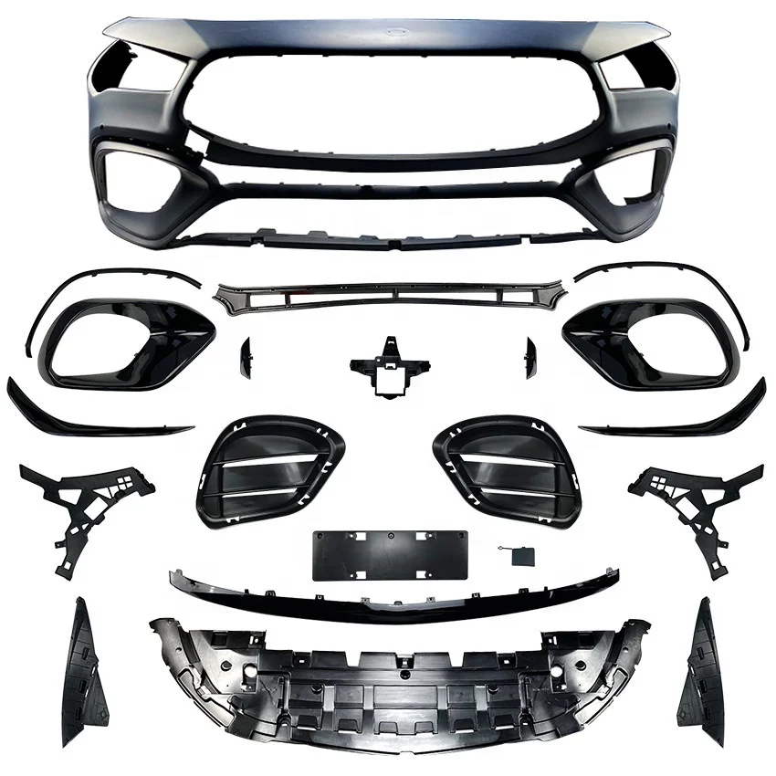 
Suitable for Mercedes-Benz CLA-Class C118 CLA200 CLA35 Upgrade CLA45 AMG Front Bumper Surround Modification 