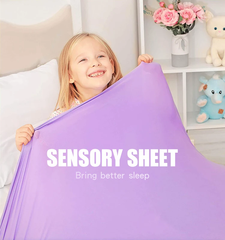 2023 Sensory Bed Sheet for Kids compression sheet  hot sell
