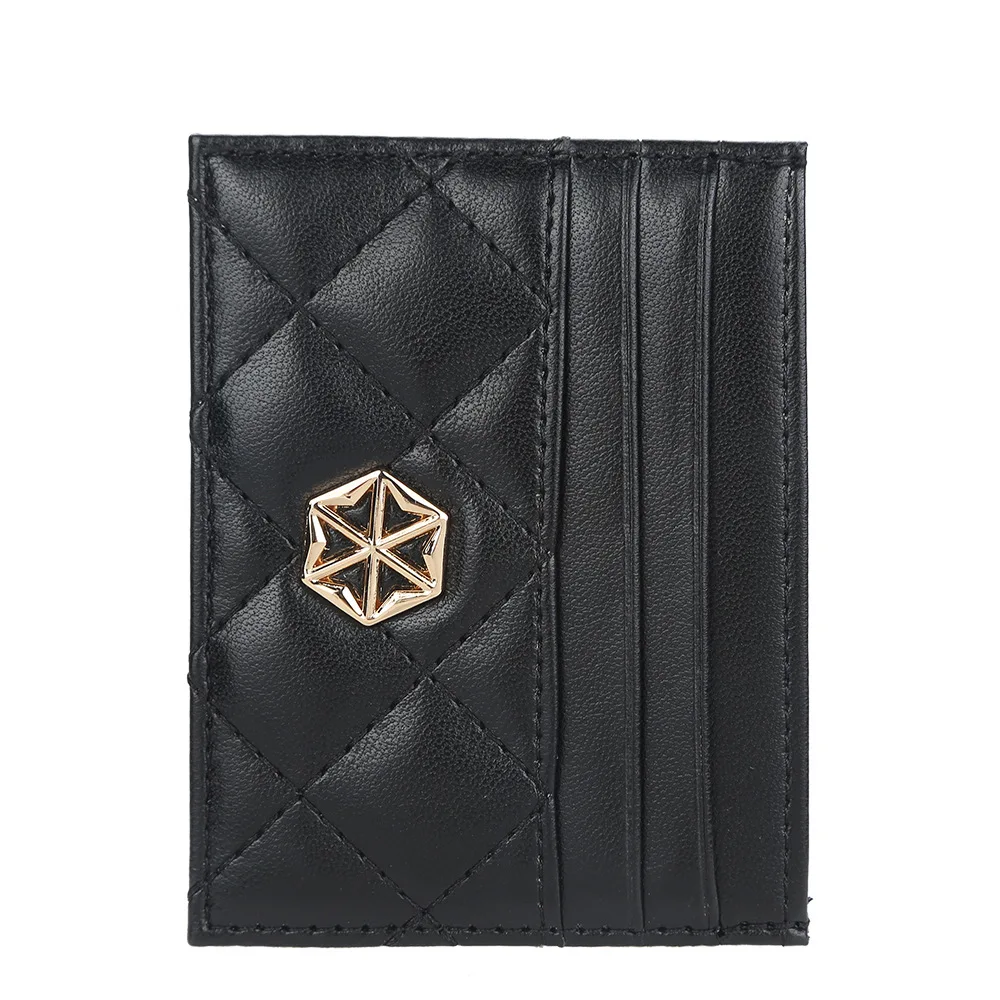 Slim Minimalist Card Holder Wallet Case Ladies Money Wallet Mini Coin Pockets Leather Card Bag