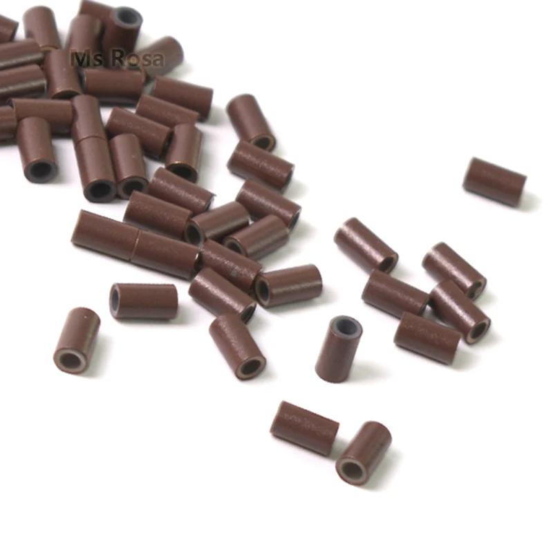 Plate Edge Silicone Copper 4.0*3.0*4.0mm 1000pcs/Lot Beads Dreadlock Hair Cuffs For Braids