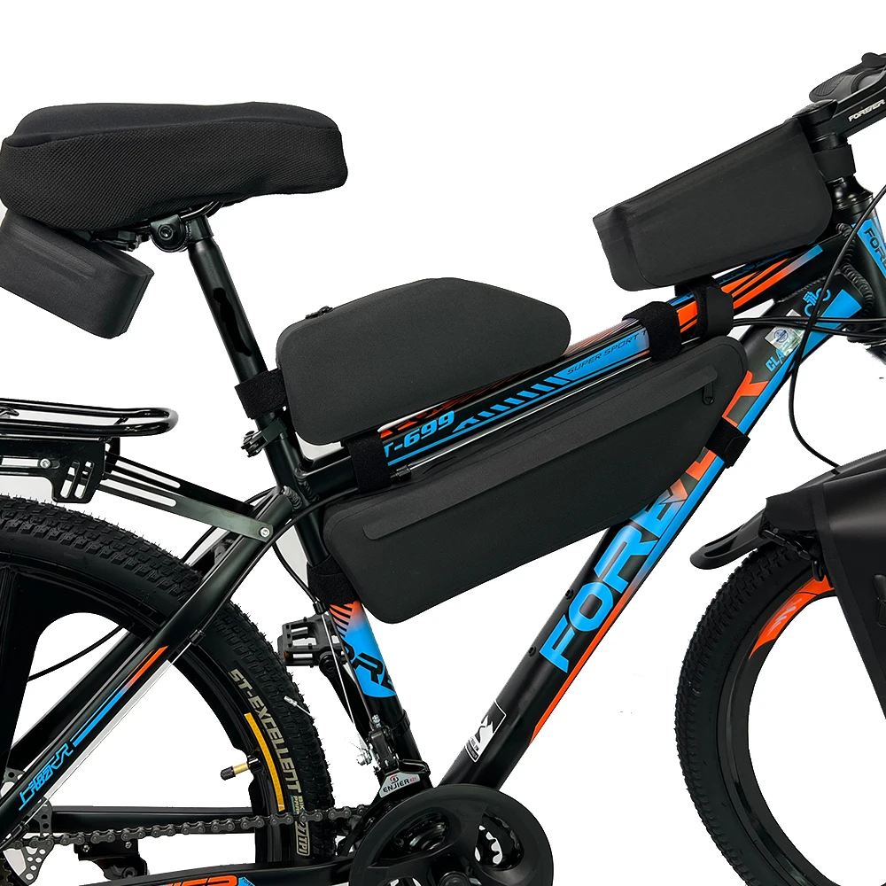Smartphones Waterproof Top Tube Bag Bike Frame Triangle Under Tube Front Storage Bag Set Combination Bicycle Waterproof Bike Bag