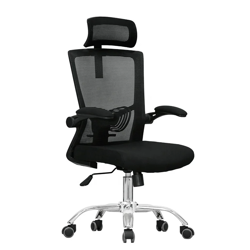 Cheap price ergonomic single level locked office staff recliner computer chair swivel