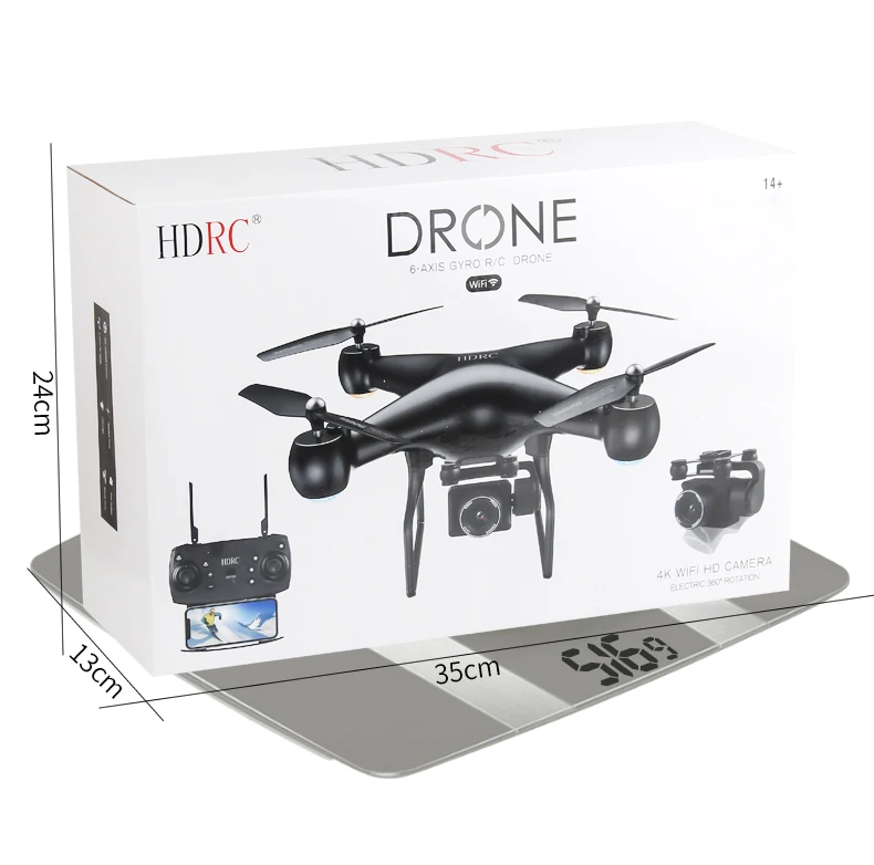 Foldable GPS FPV Drone with 4K HD Camera Live Video with GPS Return Home, Follow Me so on , RC Quadcopter for Beginners