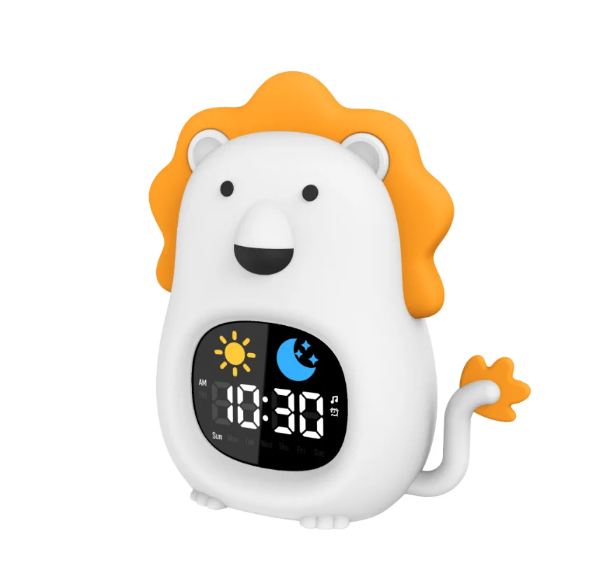 New Design Factory Price Digital Clock for Toddlers Children Wake Up Sleep trainer with Sunrise & Moon with  White Noise So