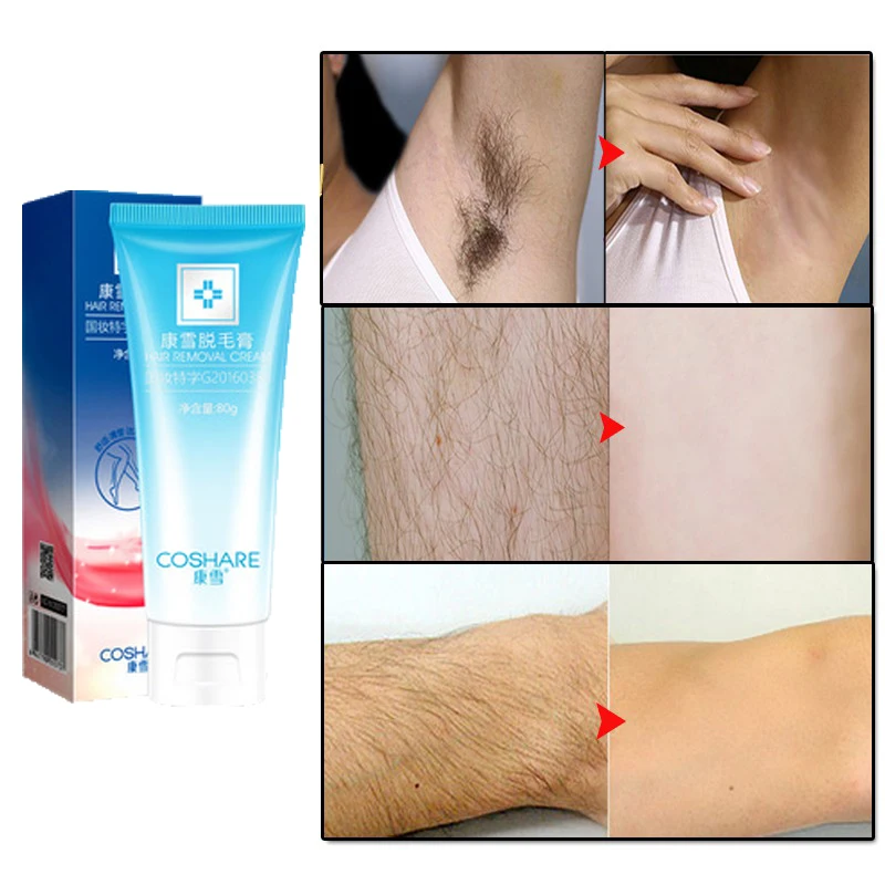 Fast Shipping Unisex Hair Removal Underarm Leg Hair Removal Cream for Men Women   custom   logo   gentle  move  hair