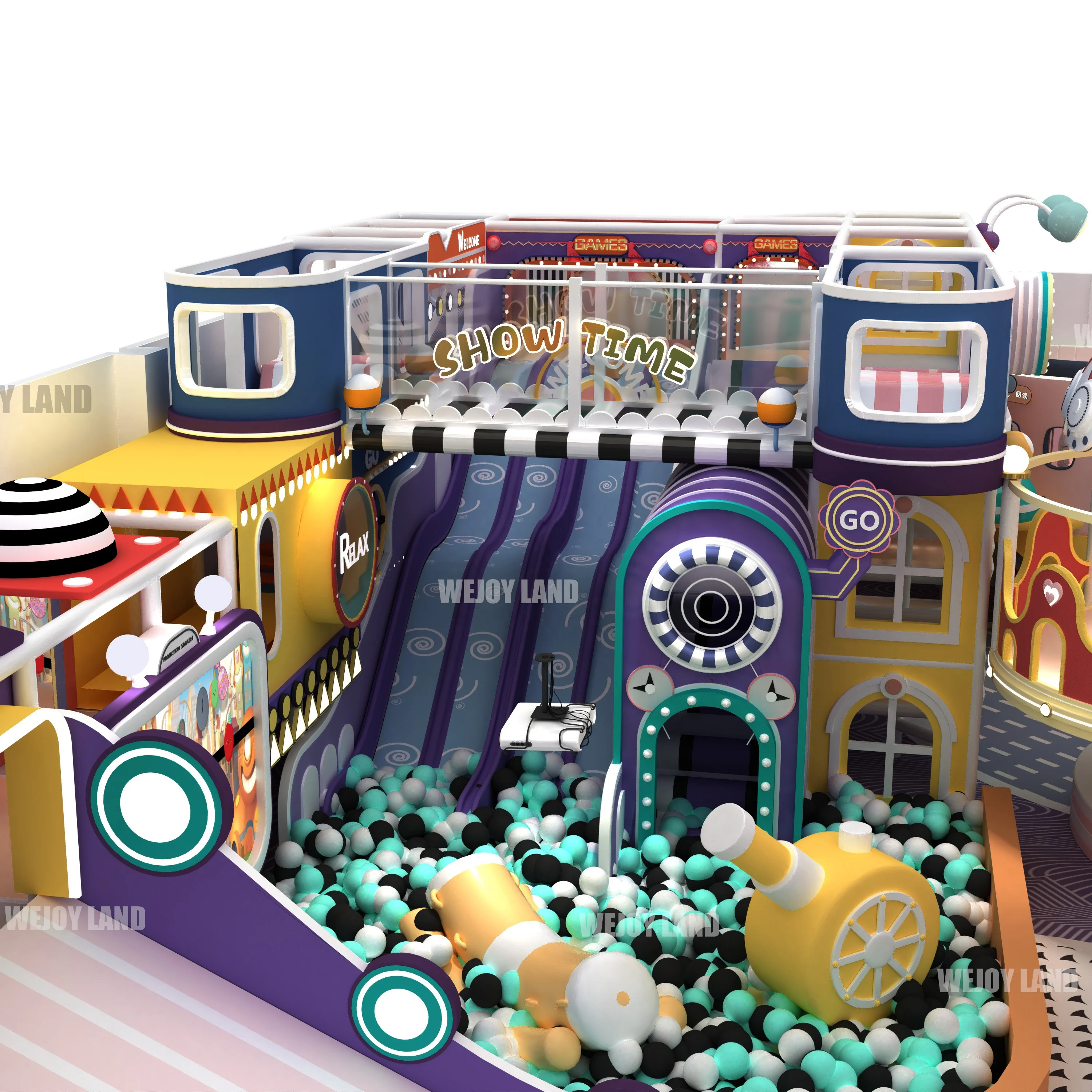 Customized Children Indoor Play Area Ball Pools Kids Naughty Castle kids maze Soft Play equipment Toddler Indoor Playground