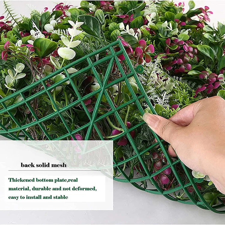 Hot selling  40 cm * 60 cm Plastic Plant Wall Grass Decoration Artificial Grass Wall