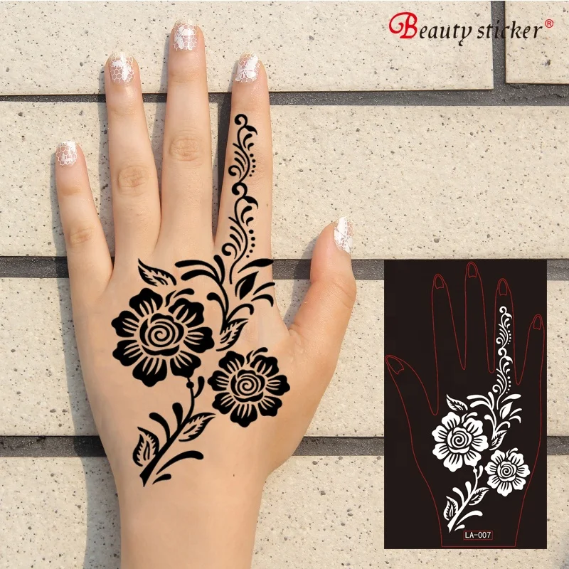 Fashion henna sticker tattoo stencils