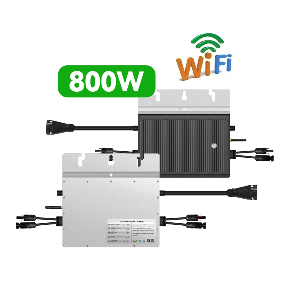 EU standards VDE Micro Inverter 800W Can Recharge Batteries Tuya Smart WIFI IP67 Waterproof Solar Micro Inverter