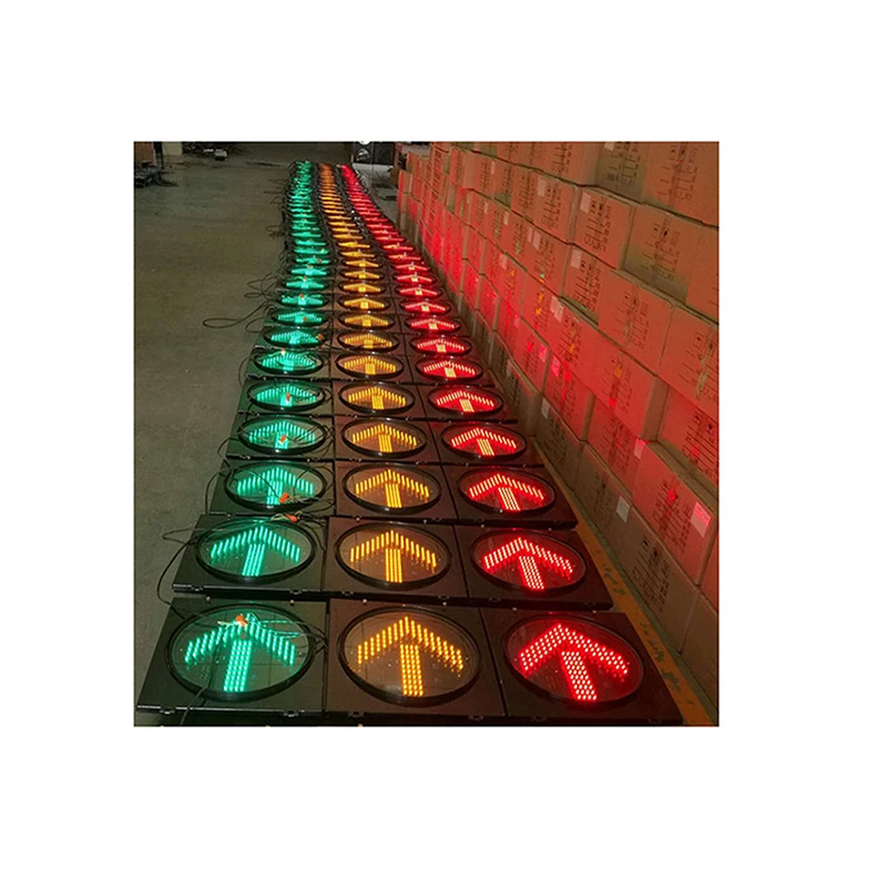 
Manufacturer wholesale traffic LED solar signal light quality 400mm monochrome arrow warning light 