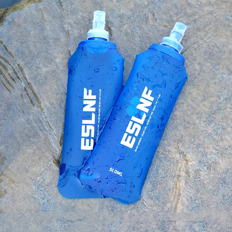 Hot Selling 500ml Soft Flask Folding Collapsible Water Bottle TPU Free for Running Climbing Casual Outings Tours Camping