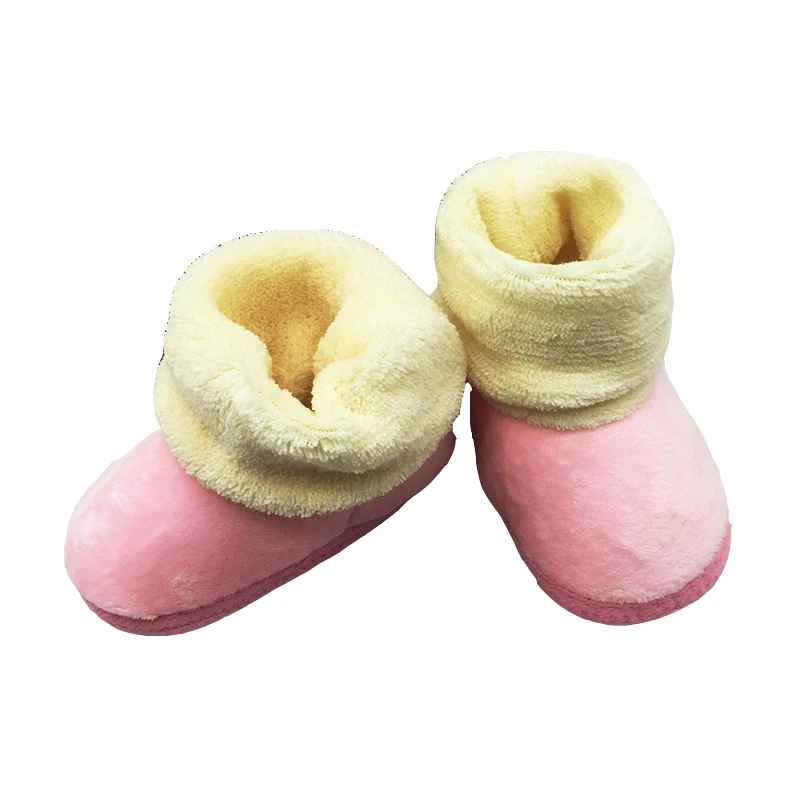 
Unisex soft sole warm girls boys infant booties winter plush baby Socks boots wholesale Toddler Newborn Crib Shoes 