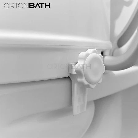 ORTONBATH поднятое сиденье для унитаза с ручками 5-дюймовое инвалидов руками подходит большинства туалетов OTHTA001