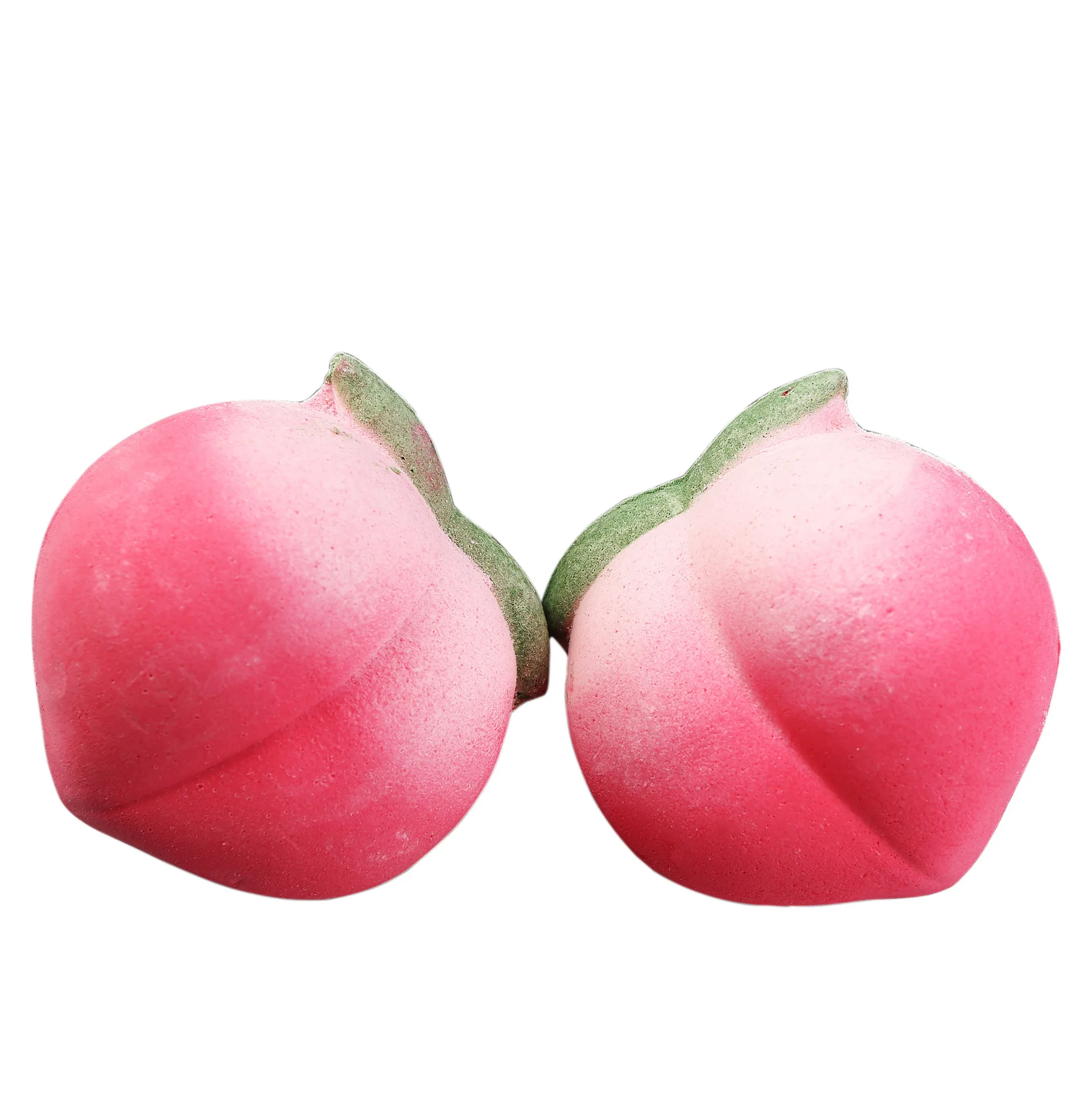 Wholesale Oem Fruit Bath Fizzies Peach Bathbomb Organic Essential Oil Coloful Bubble Bath Women Bath Bomb