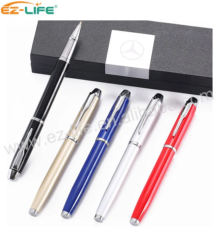 Factory wholesale Low MOQ Promotional Gift Metal gel Pen with delicate packaging for gift  business man