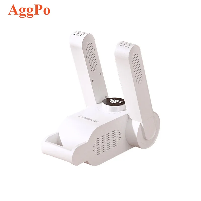 Portable Electric Shoe Boot Dryer and Warmer with Folding and Drying Rack-Adjustable Rack and Retractable-Deodorization