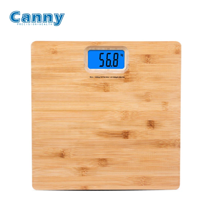 Amazon Popular Electronic Human Manual Scale 5g 180kg Digital Bamboo body Measuring Bathroom Scale
