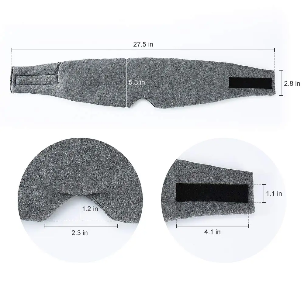 Cotton Sleep Mask Blackout Handmade Adjustable Blindfold Airplane Eye Mask