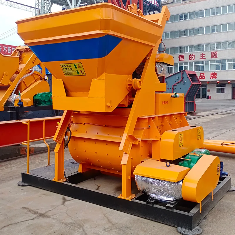 JS500 JS750 JS1000 JS500 JS1500 JS2000 JS3000 concrete mixers prices twin shaft concrete mixer for sale