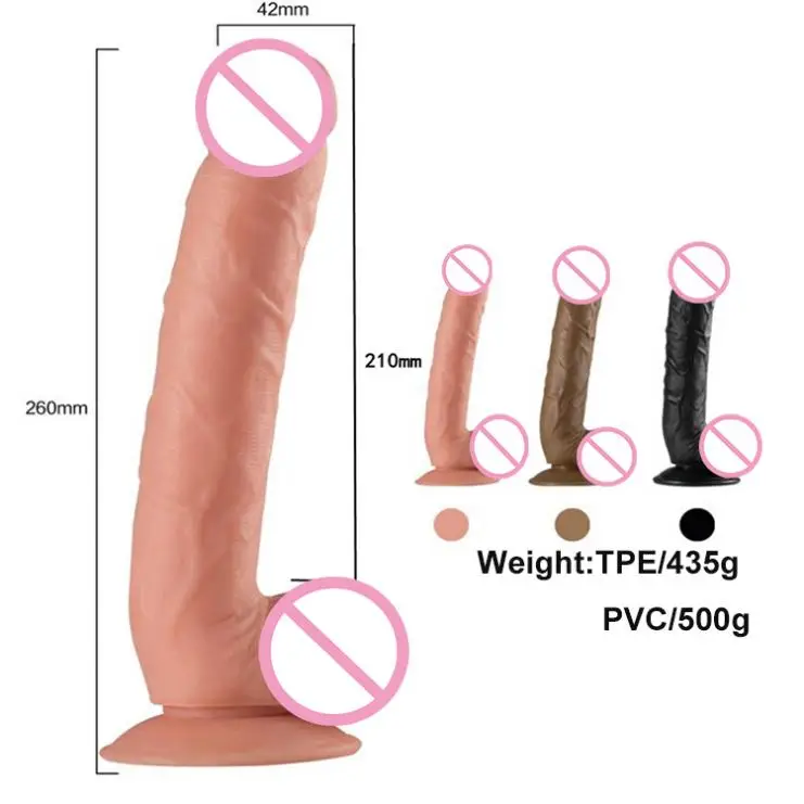 Adult Supplies Huge Realistic Duplicate Penis Toys Sex Adult Ultra Soft Dildos Penis 10 Inch Lifelike Dildo For Women