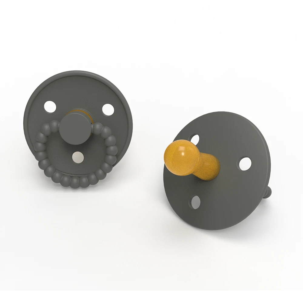 New BPA Free Soft Baby Rubber Pacifier natural Pearl Shape Handle Nipple Latex PP feeder Pacifier Soother