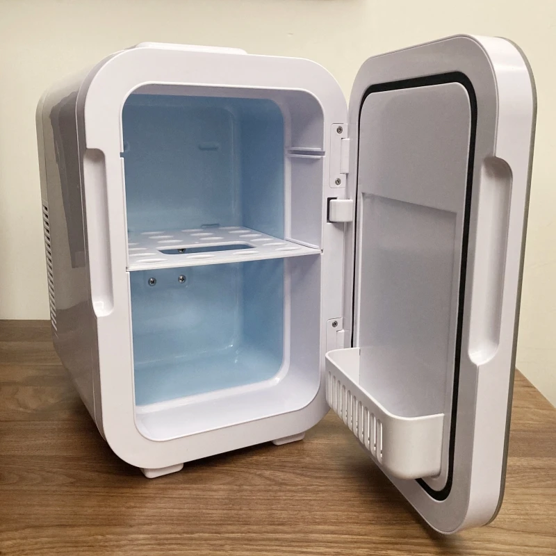8L Portable Makeup Skincare Fridge Small Fridge for Office Bar DC 12V AC 220V/110V Plastic OEM Mini Fridge Compact 2 Years 6-8L