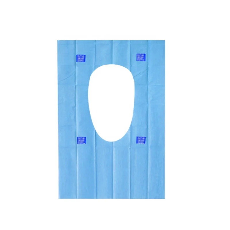 Custom Supplies Water Proof Toilet Seat Cover Travel Eco-Friendly Sanitary Portable Bathroom Disposable Toilet Seat Cover