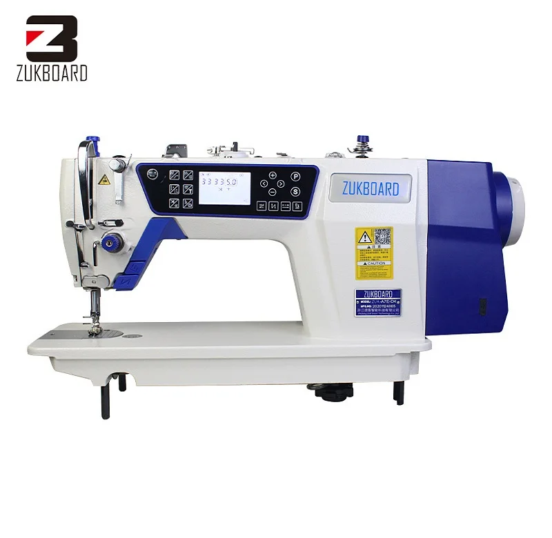 Heavy weight strong and tough industrial lock stitch sewing machine with LCD display USB port