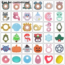 New cartoon baby silicone tooth glue baby anti-eating hand molars stick Unicorn bite molars toy can be boiled