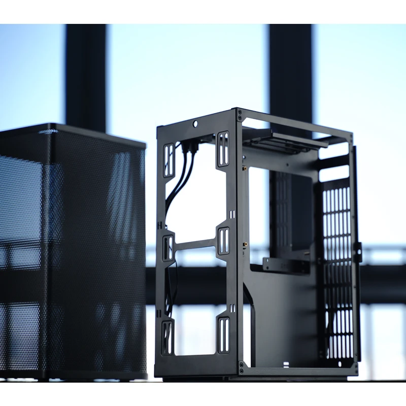 JONSBO VR3 Upright desktop chassis Support 240 280 water-cooled Simple style mini ITX computer case white