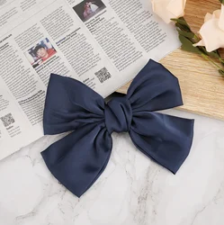 Women Satin Headband Big Bow Kont Hair Clip Hair Accessories for Girls