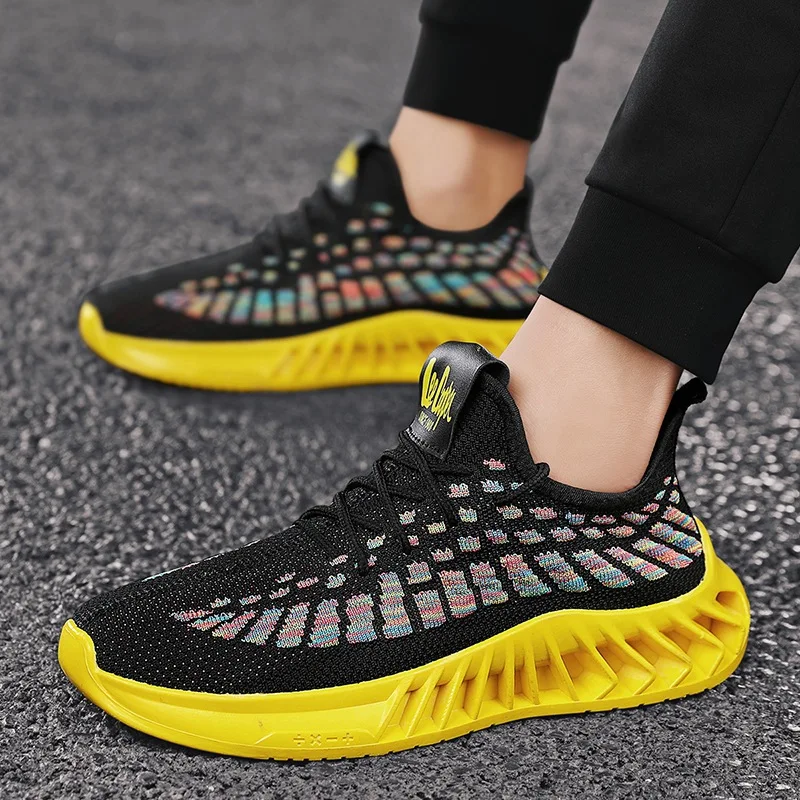 Factory made oem light weight men sport sneakers casual walking shoes