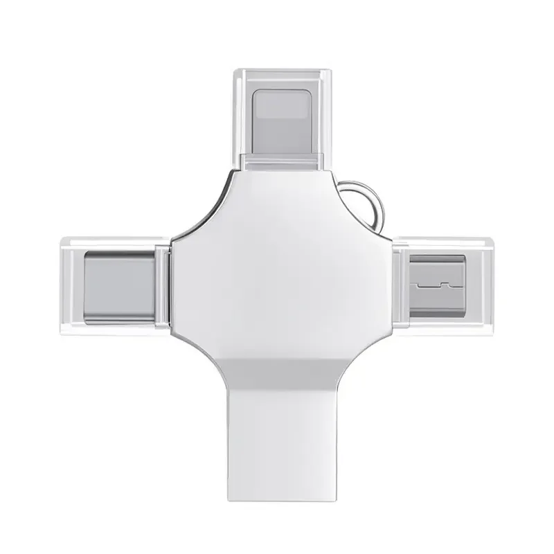 Best Price 4-in-1 Type C USB OTG Flash Drive 8GB usb  Memory Card Stick Pendrive 3.0 Disk Key Pen Custom Logo Metal New Business