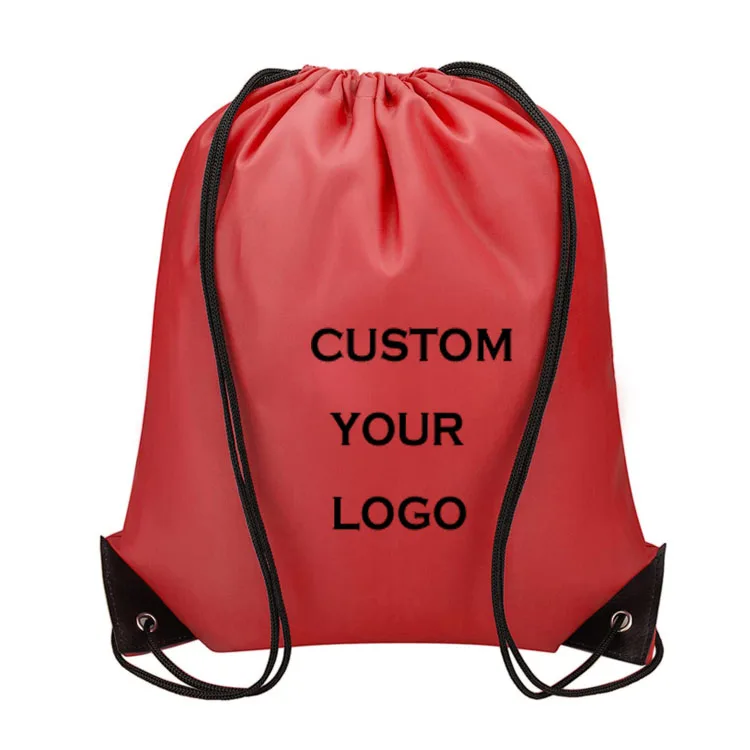 Foldable Backpack Drawstring Bag Rpet Material Rpet Gym Bag Running Drawstring Rpet Foldable Shopping Polyester Bag