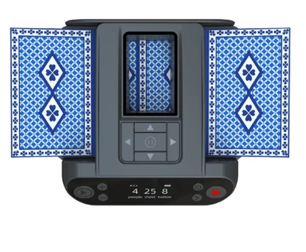 Mini Automatic Distributing Poker Machine Playing Cards Dealer on Poker Table Top Distributing Poker Plaques for Card Game