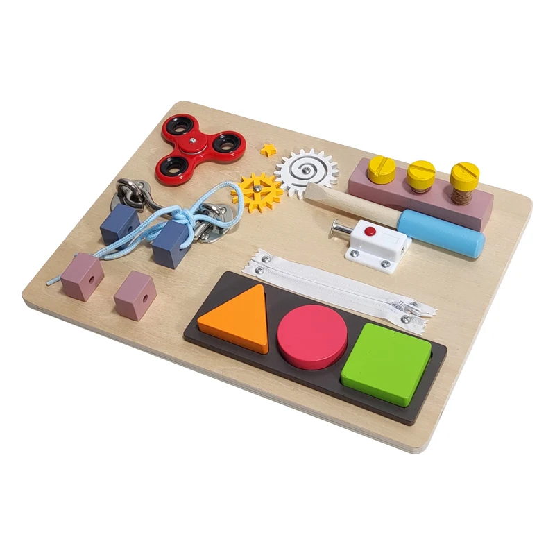 Factory Wholesale Montesorri Educational Toddler Toys Preschool Children Funny Game Busy Board