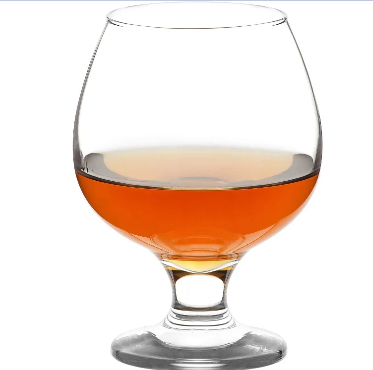 Wholesale Stock Factory crystal lead free wine glass Brandy snifer for wedding