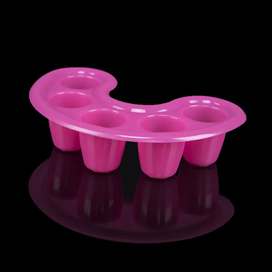 Nail Art Tips Hand Soak Bowl Tray Five Fingers Soften Dead Skin Soaking Remover Tool Nail Soaking Bowl
