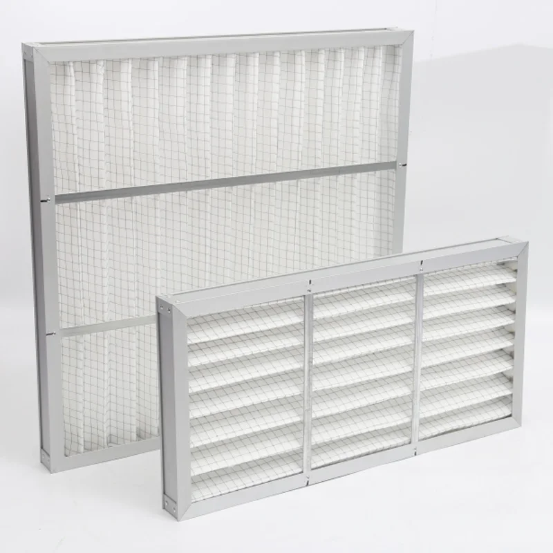 China manufacture supply G4 air filtration Panel pre filter with aluminium frame